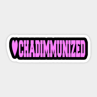 Chad Immunized Sticker